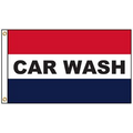 Car Wash 3' x 5' Message Flag with Heading and Grommets